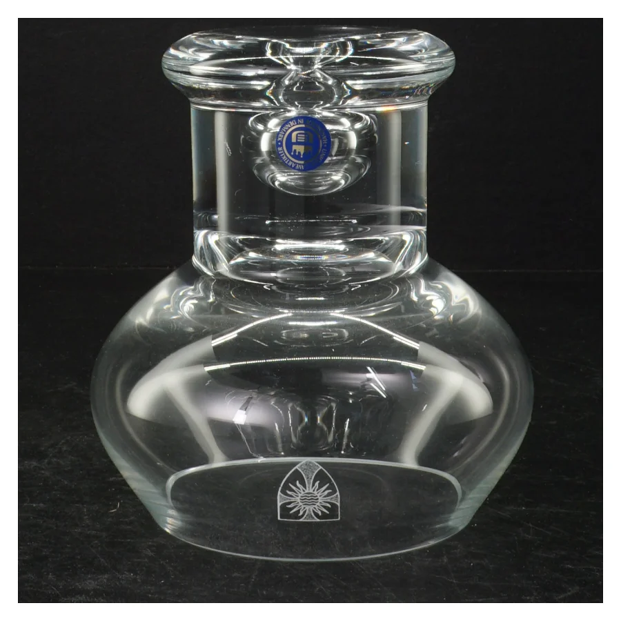 Fyrfadsstage / glasvase (str. 16 cm)