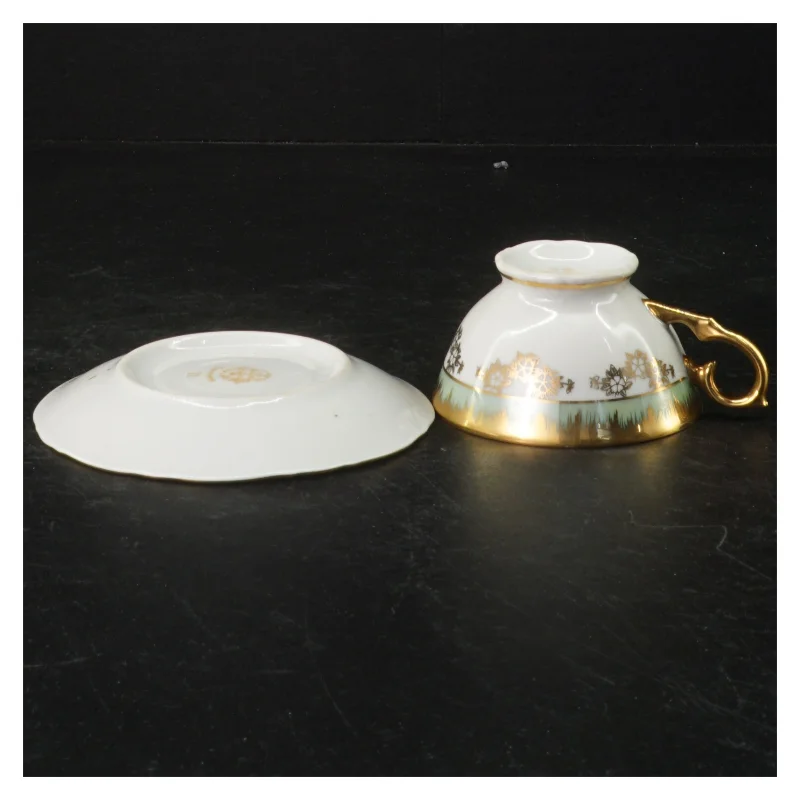Porcelæns tekop og underkop fra Tyskland 