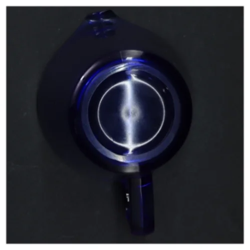 Retro Blå glaskande / flødekande