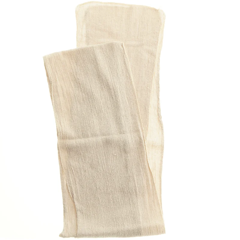 Langt tyndt halstørklæde i uld (str. 190 x 18 cm)
