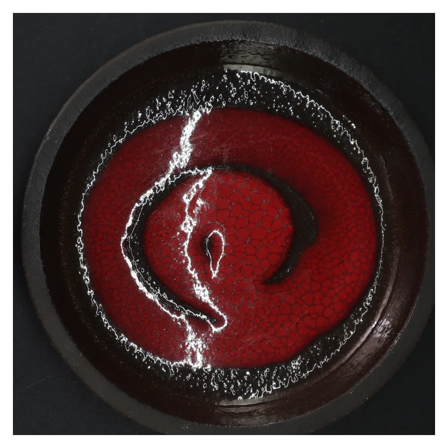 Rundt keramikfad (str. 22 cm)