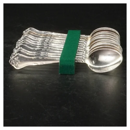 Sølvteskeer fra Cohr Alta i pletsølv