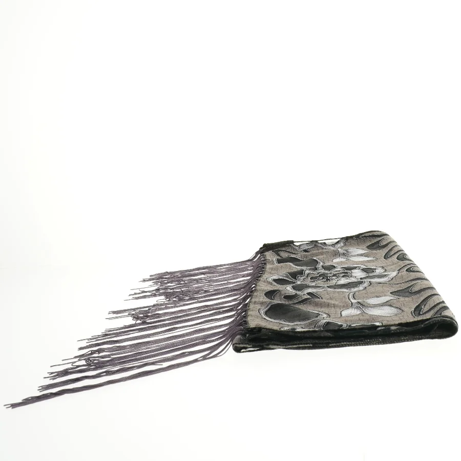 Tørklæde med blomstermønster (str. 160 x 50 cm)