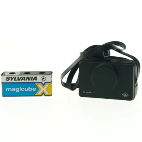 AGFAMATIC 200 sensor lommekamera med Sylvania Magicube