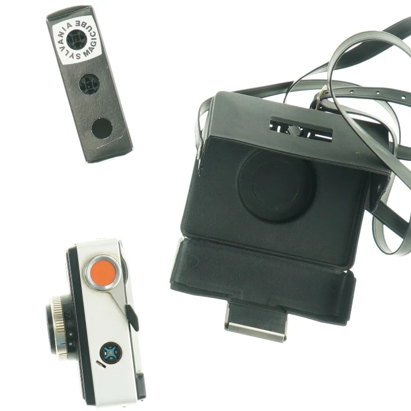 AGFAMATIC 200 sensor lommekamera med Sylvania Magicube