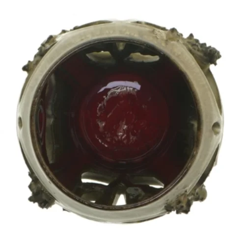 Keramik lava vase med organisk design (str. 11 x 15 cm)