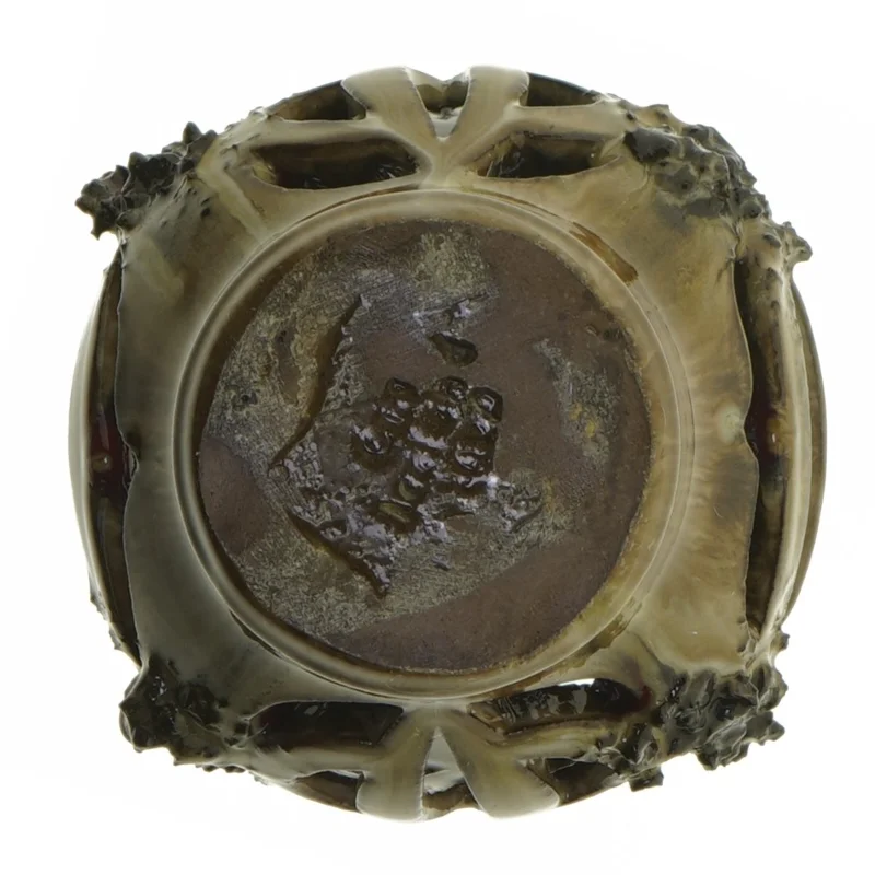 Keramik lava vase med organisk design (str. 11 x 15 cm)