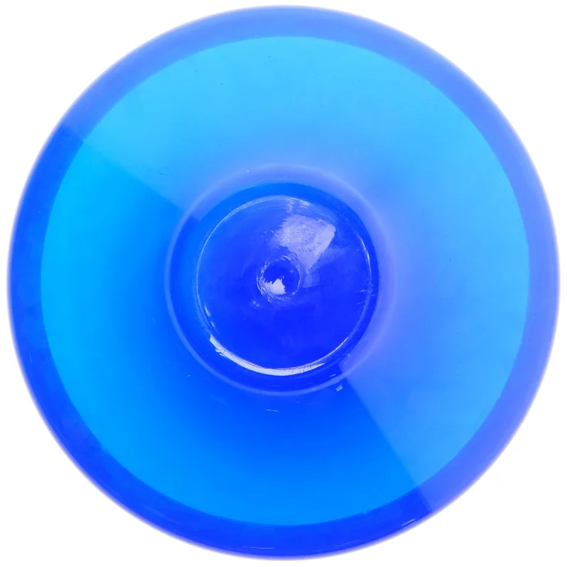 Blåt glasfad (str. 27 x 7 cm)