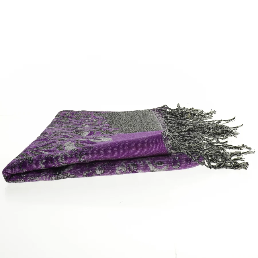 Mønstret tørklæde (str. 73 x 176. cm)