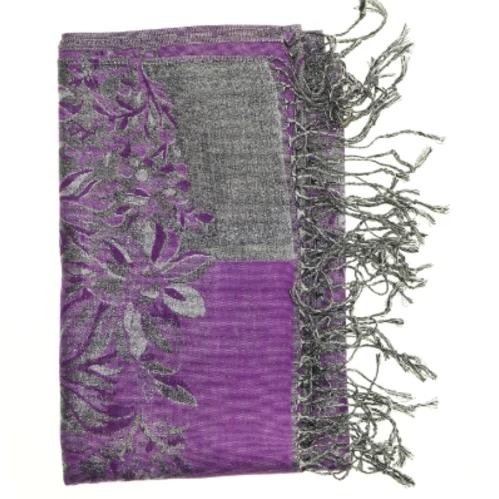 Mønstret tørklæde (str. 73 x 176. cm)