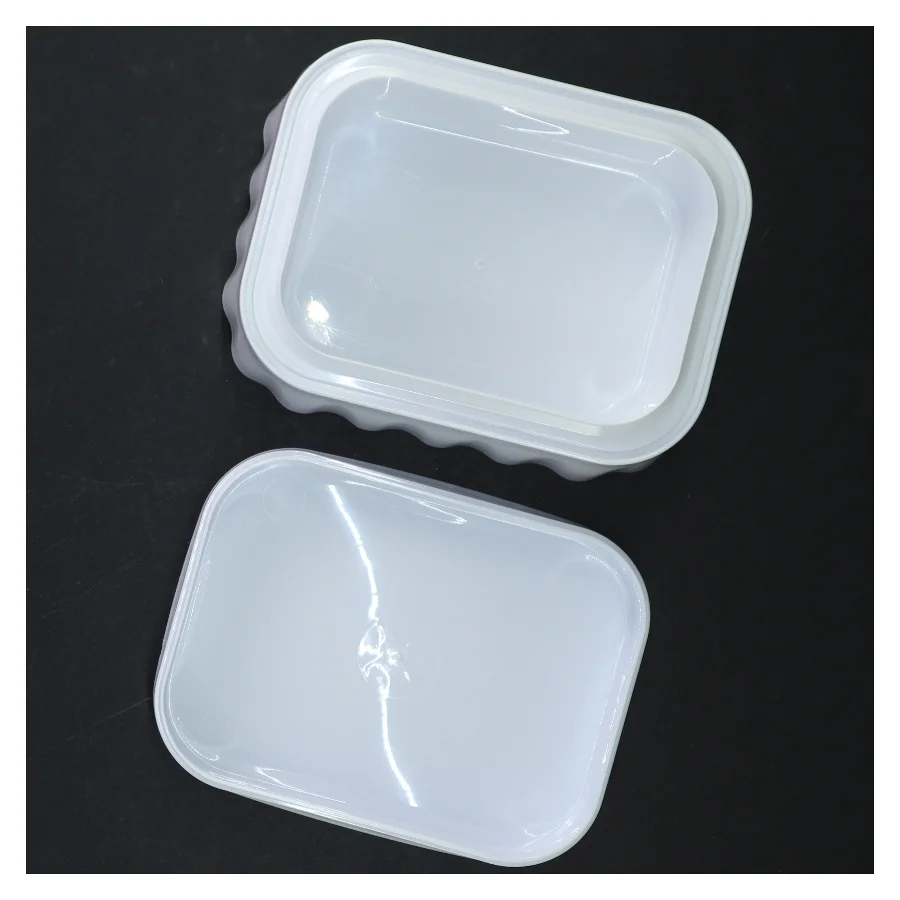 Rektangulær smør beholder med låg