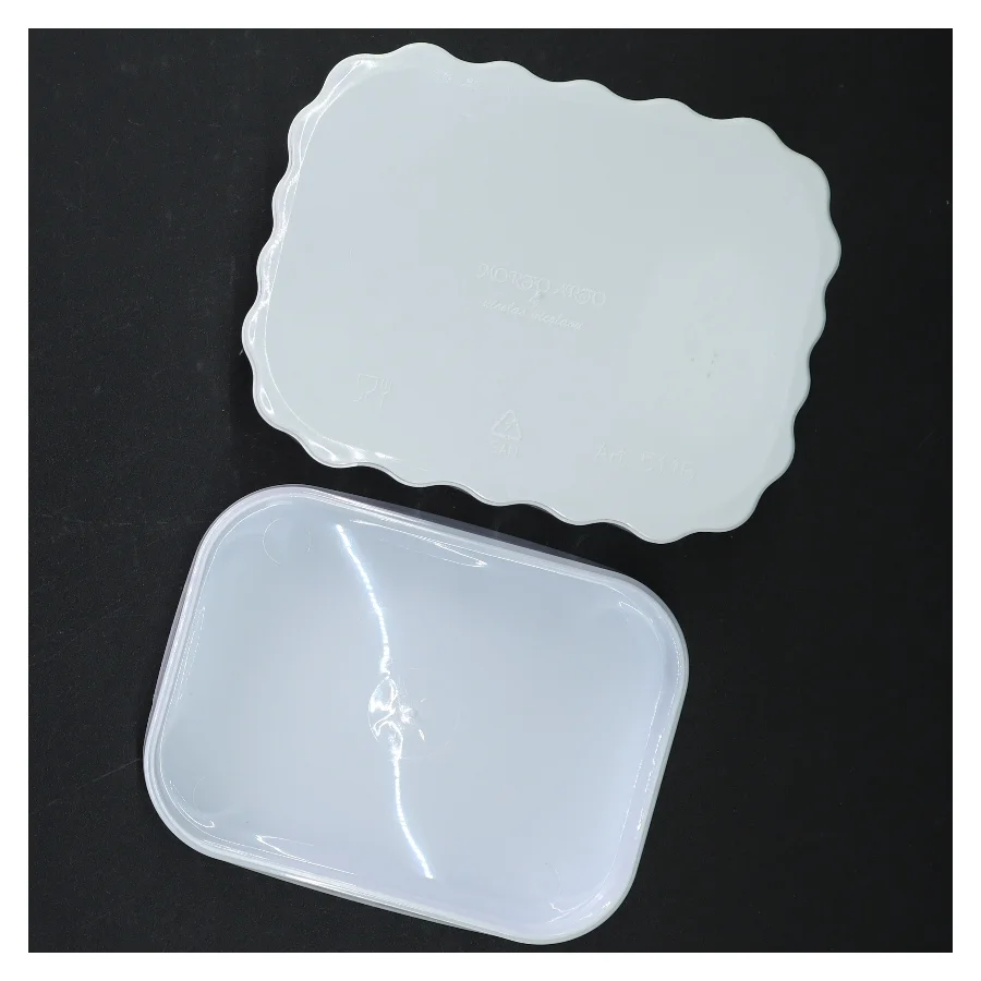 Rektangulær smør beholder med låg