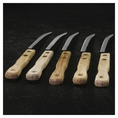 Steakknive med træhåndtag