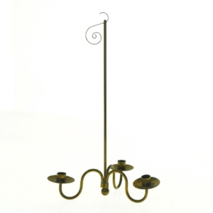 Lysestage i messing til juletræslys (str. 14 x 26 cm).TILBUD.BILLIGT