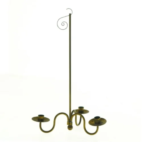 Lysestage i messing til juletræslys (str. 14 x 26 cm).TILBUD.BILLIGT