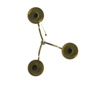 Lysestage i messing til juletræslys (str. 14 x 26 cm).TILBUD.BILLIGT