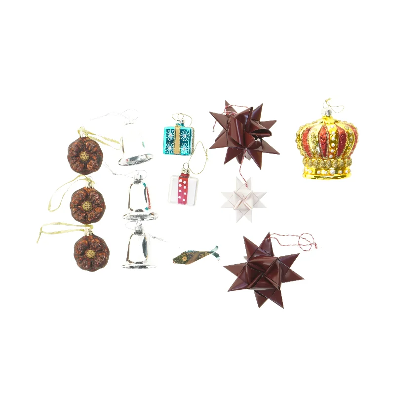 Blandet julepynt (str. 29 x 17 cm)