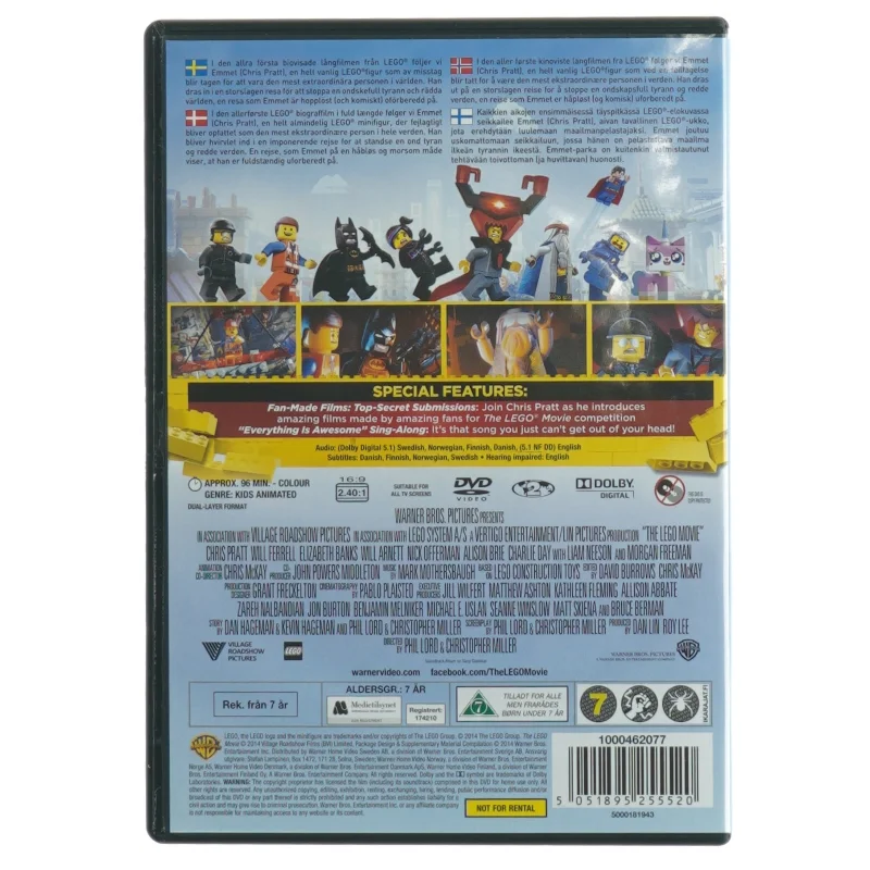 The LEGO Movie DVD fra Lego