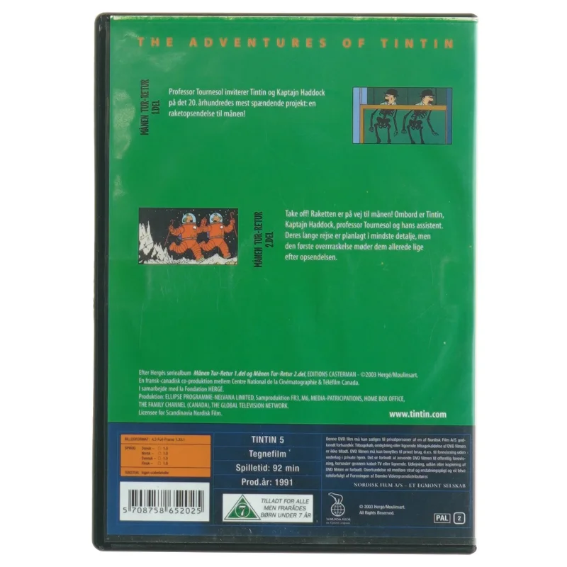 Tintin - Månen Tur-Retur DVD