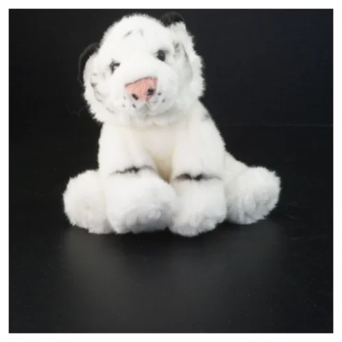 Hvid tiger tøjdyr (str. 18 cm)