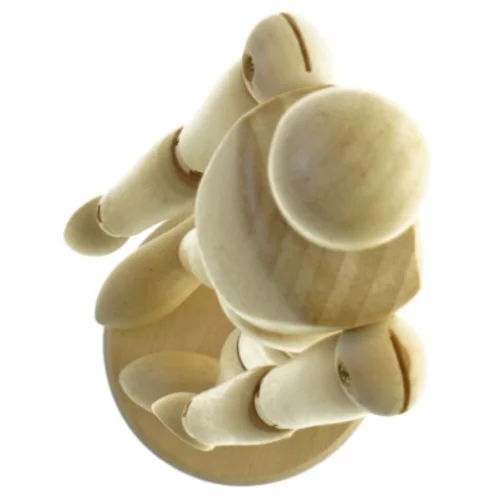 Træmodeldukke (str. 32 x 8 cm)