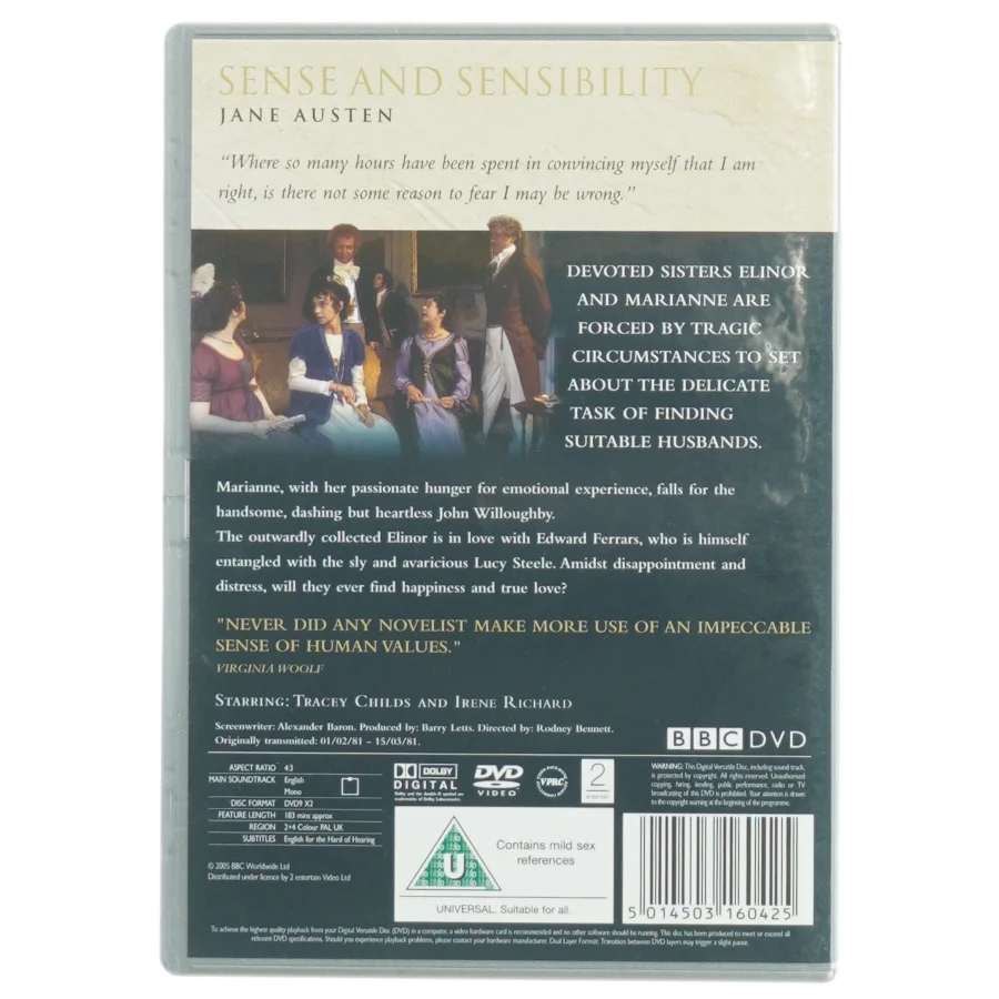Sense and Sensibility DVD