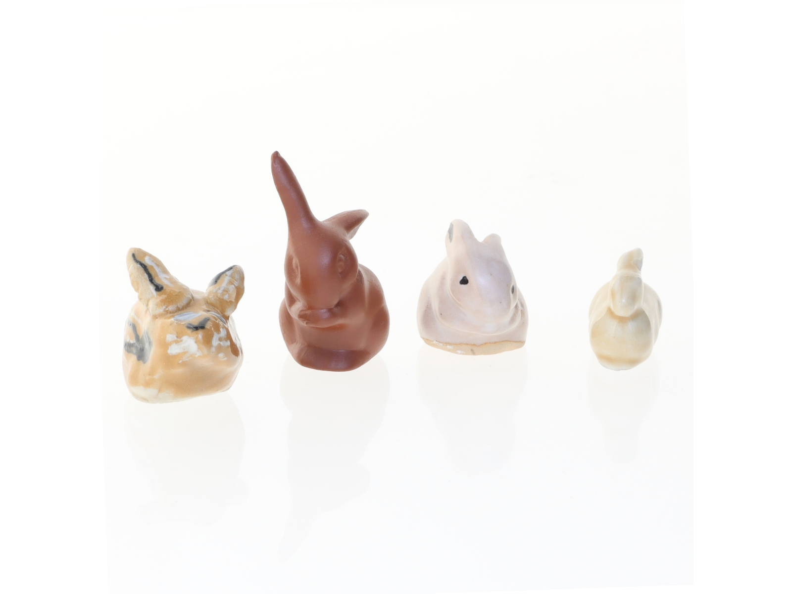 Keramik kanin figurer (str. 6 cm)