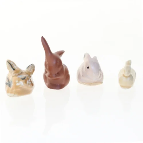 Keramik kanin figurer (str. 6 cm)