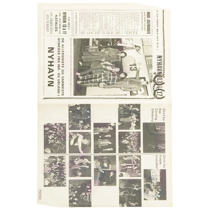 Vintage kravlenisser fra bladet "Børge" (str. 30 x 23 cm) der forestiller tidens populære popsanger, bl.a. The Beatles.