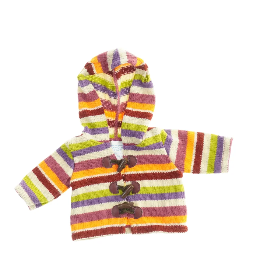 Stribet bamse hoodie fra Build a Bear
