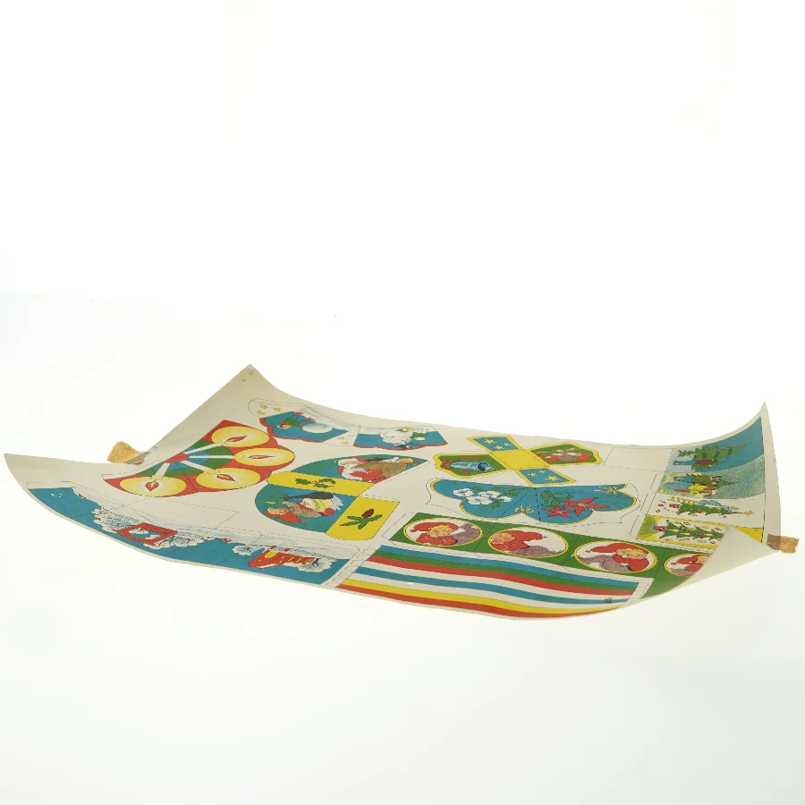 Vintage papirklip, jule klip (str. 46x34 cm)
