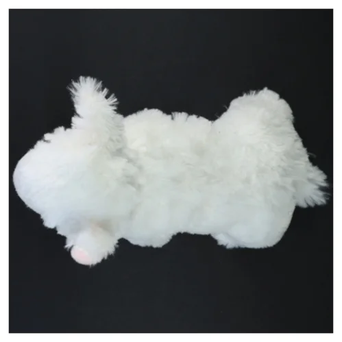 Hvidt tøjdyr lam (str. 22 cm)