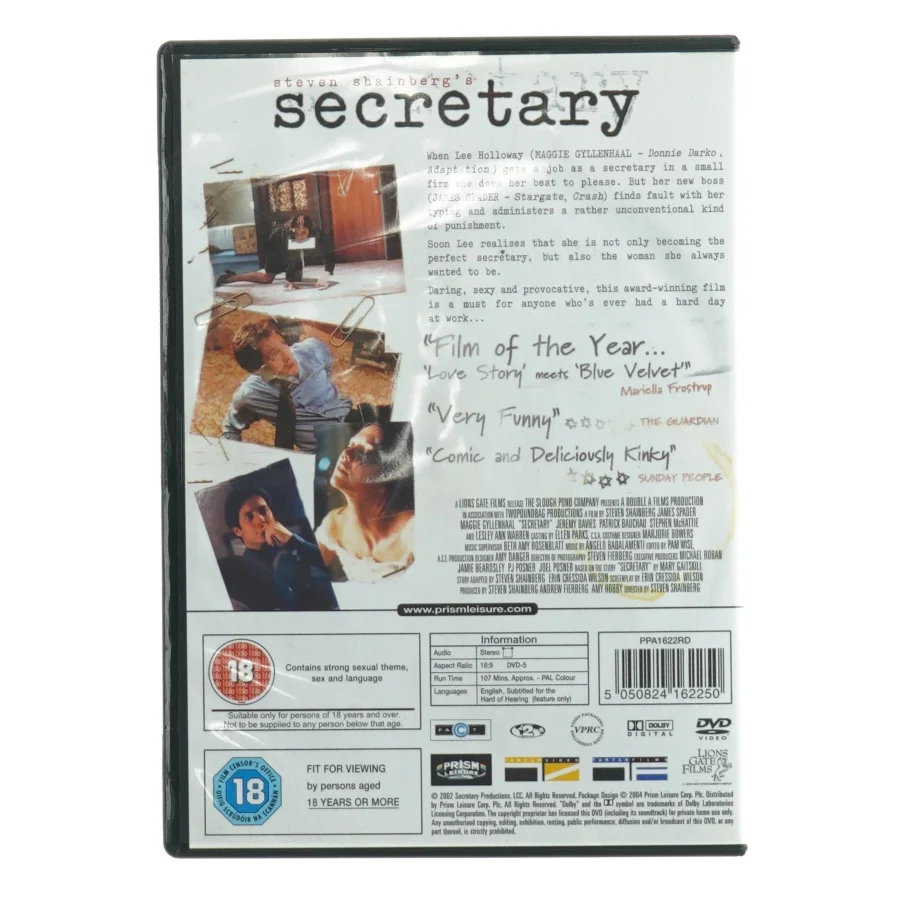 DVD film 'Secretary'