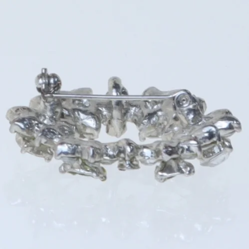 Brosche med glassten (str. 4 cm)