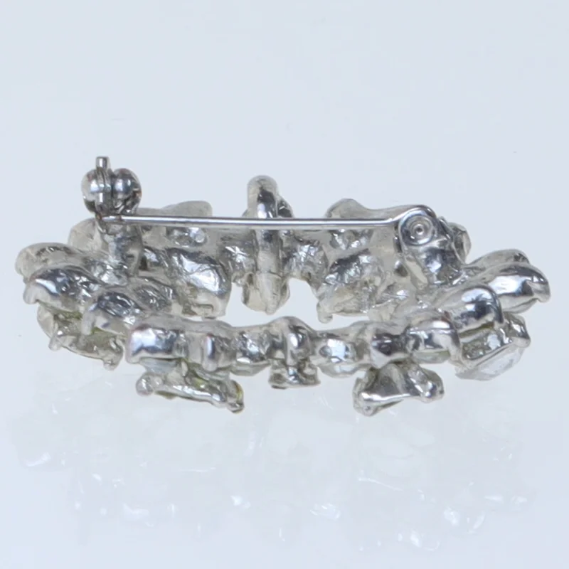 Brosche med glassten (str. 4 cm)