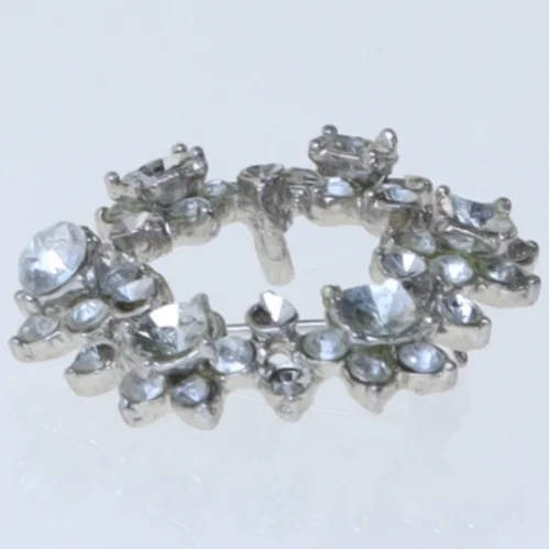 Brosche med glassten (str. 4 cm)