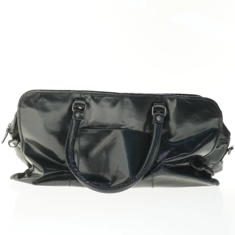 Brugt sort skuldertaske (str. 55 x 20 cm)