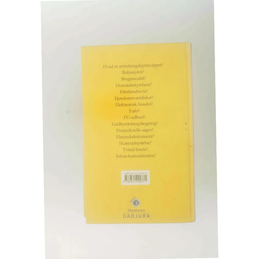 Juridisk Ordbog af Bo von Eyben (Bog)