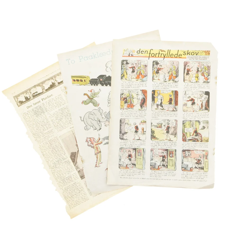 Vintage papirdukker, påklædningsdukker  (str. 36 x 25 cm).TILBUD.BILLIGT