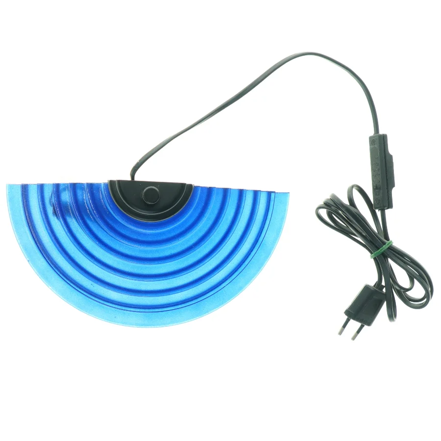 Blå væglampe (str. 25 x 10 x 13 cm)