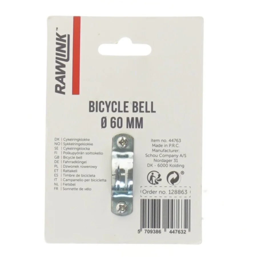 Cykelringeklokke fra Rawlink (str. 6 cm)