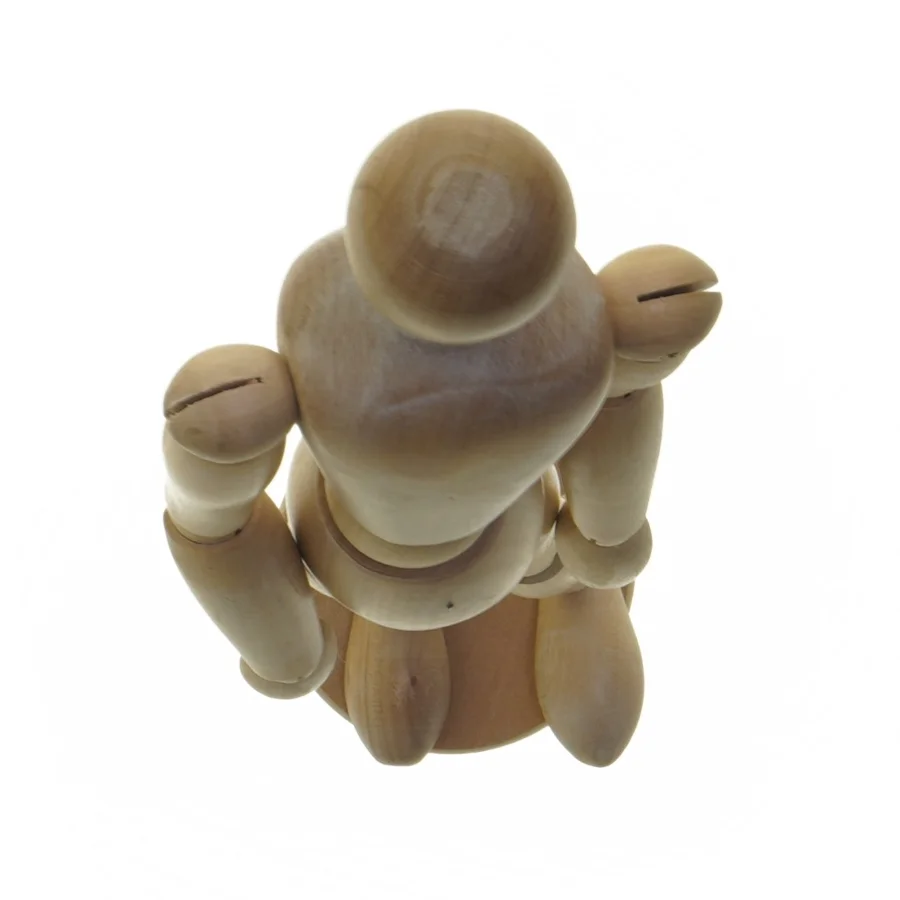 Modelfigur i træ (str. 33 cm)