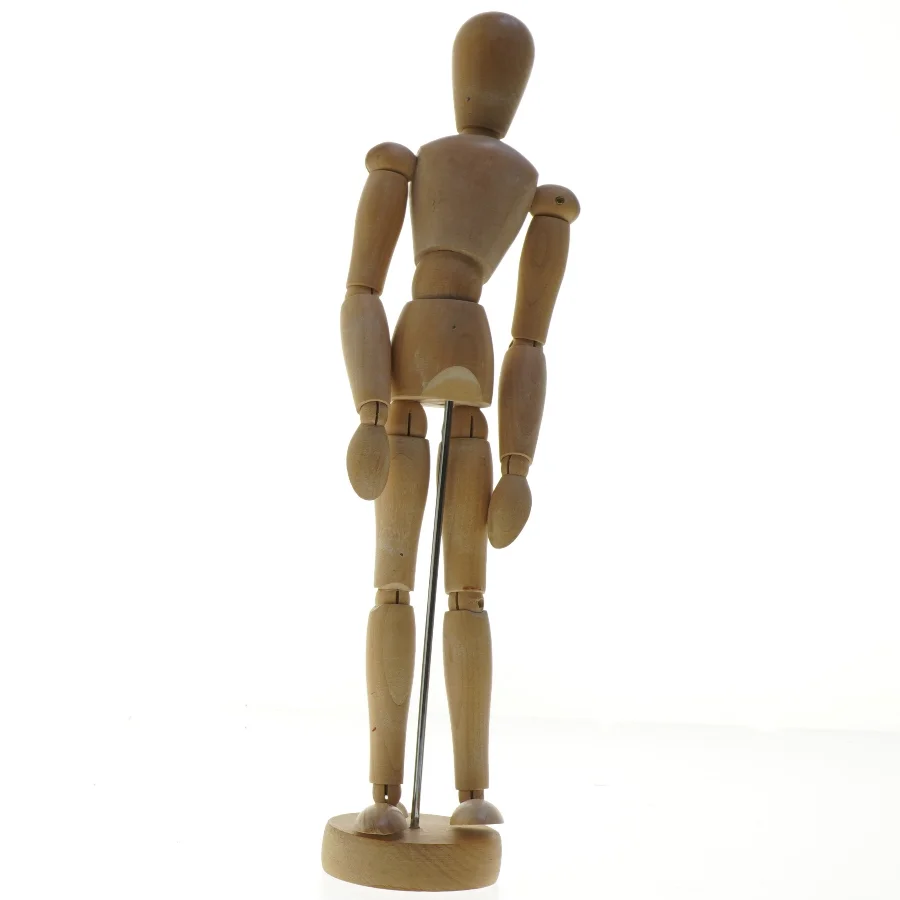 Modelfigur i træ (str. 33 cm)