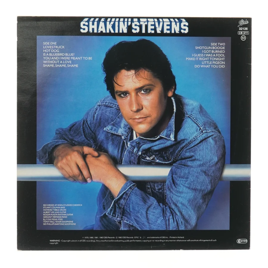 Shakin' Stevens - Hot Dog LP