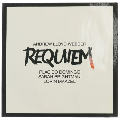 Andrew Lloyd Webber Requiem LP fra EMI Classics (str. 31,5x31 cm)
