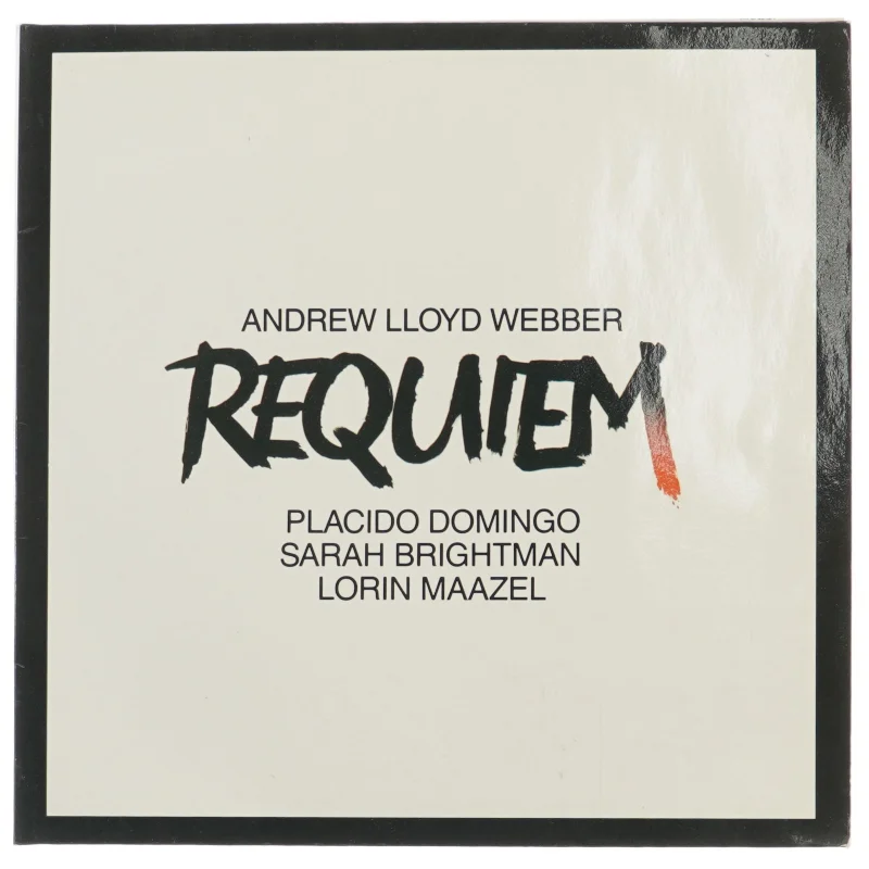 Andrew Lloyd Webber Requiem LP fra EMI Classics (str. 31,5x31 cm)