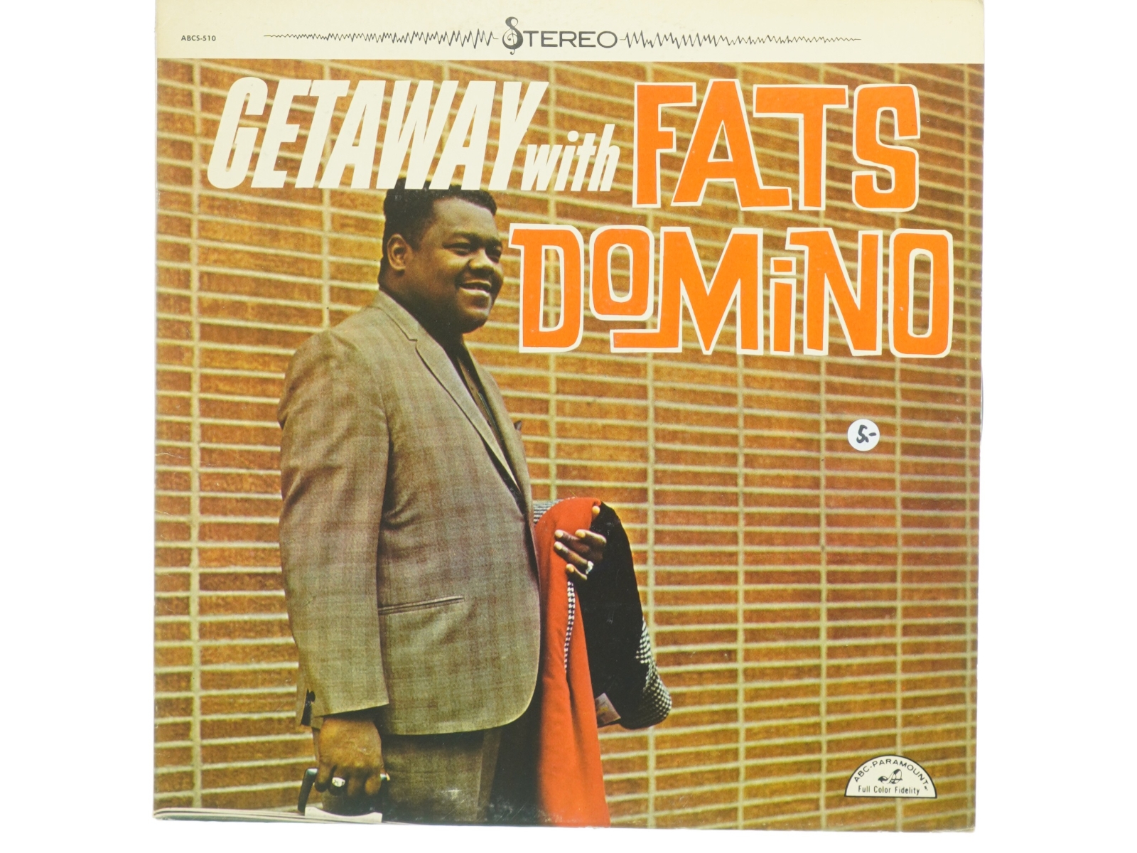 Fats Domino Getaway (LP) fra ABC-Paramount (str. 31 x 31 cm)