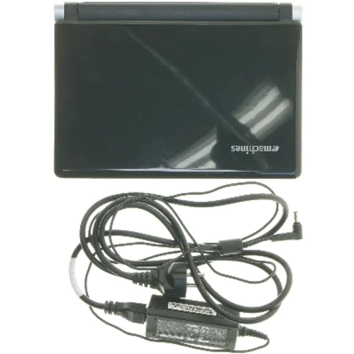 Netbook med oplader og taske fra eMachines (str. 26x19 cm)