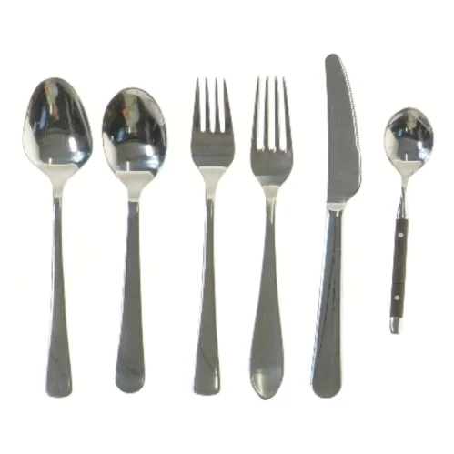 Bestiksæt i rustfrit stål (str. 14-20 cm)