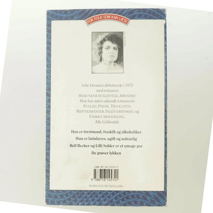 En smuk mand i farver : roman af Jette Drewsen (Bog)